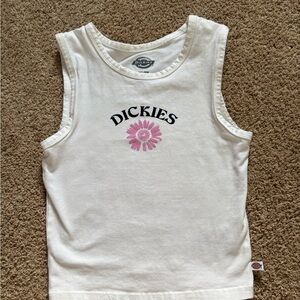 Dickies Tank Top with Pink Flower